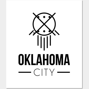 Oklahoma City - Black Posters and Art